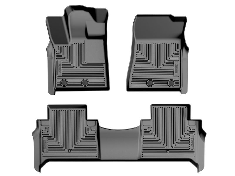 Husky Liners WeatherBeater Front & Second Seat Floor Liners - 3 Piece ...