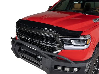 AVS Bugflector II Dark Smoke Hood Shield For 2010-2018 Dodge Ram 2500/3500 - Off-the-Hood Design