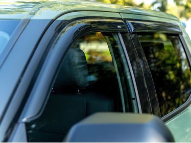 Vent Deflector Window Deflectors Hood Deflector Auto Ventshade [AVS] Outside Mount Ventvisor/Rain Guards | Smoke Color, 2 Pc | 92814 | Fits 2019-2022 Ford Ranger SuperCab, Side Window Wind Deflectors & Visors