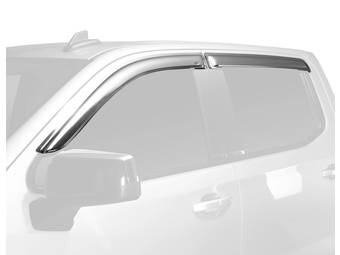 RealTruck AVS® Chrome Ventvisor® Window Deflectors - Ghost