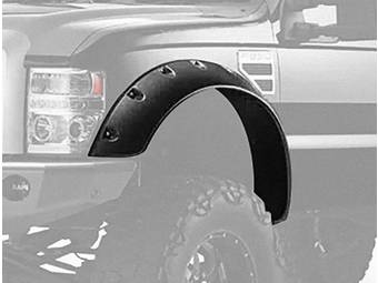 RealTruck Bushwacker Cut Out Style Fender Flares - Ghost