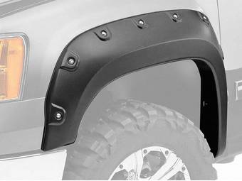 RealTruck Bushwacker Pocket Style Boss Fender Flares - Ghost