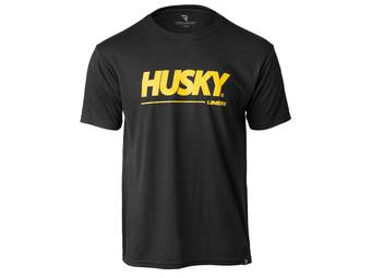 Husky Men's Black Wordmark T-Shirt